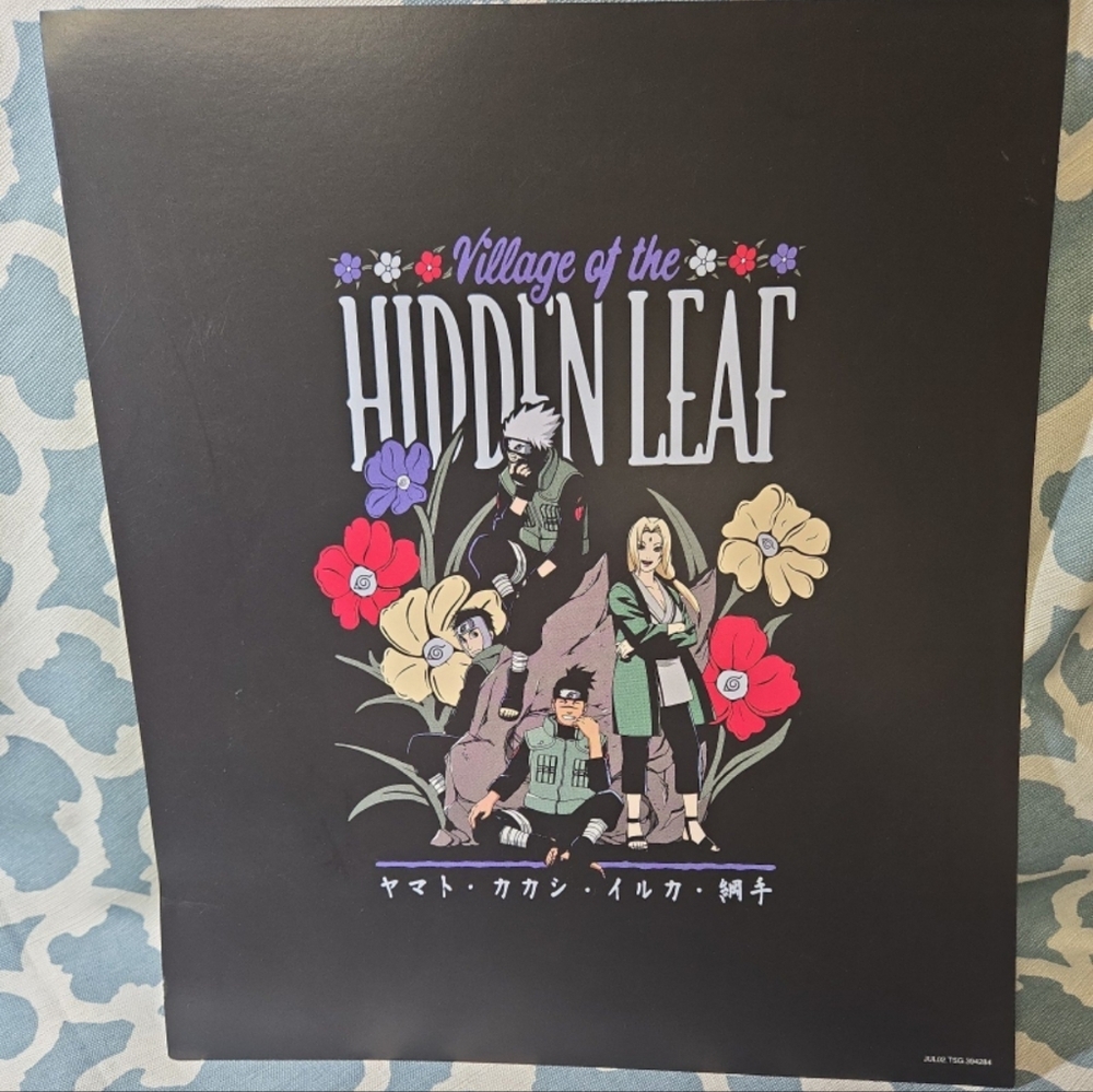 VILLAGE OF THE HIDDEN LEAF GAMESTOP ADVERTISEMENT POSTER ANiME  COLLECTIBLE